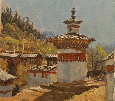 Ogyen Chholing Prayer Wall by Tim Scott Bolton